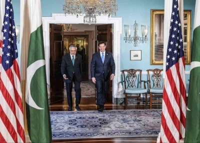 Pakistan Dışişleri Bakanı Dar, ABD&rsquo;li mevkidaşı Rubio ile bir araya geldi
