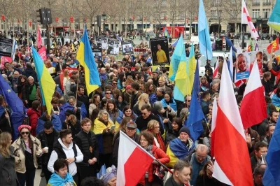 Paris&rsquo;te Ukrayna&rsquo;ya destek y&uuml;r&uuml;y&uuml;ş&uuml;
