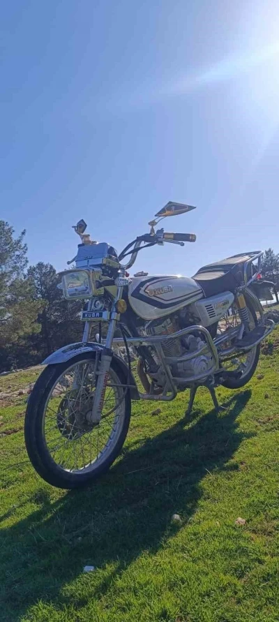 Park halindeki motosiklet &ccedil;alındı
