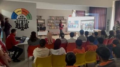 Patnos’ta öğrenciler Kızılay Haftası’nda bilgilendirildi
