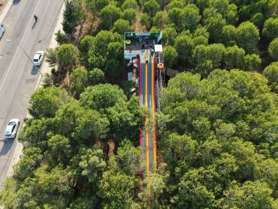Pendik’te adrenalin ve eğlence bir arada: 161 metrelik dev kaydırak açıldı
