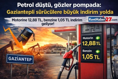 Petrol d&uuml;şt&uuml;, g&ouml;zler pompada. Gaziantepli s&uuml;r&uuml;c&uuml;lere b&uuml;y&uuml;k indirim yolda