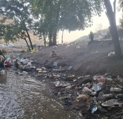 Piknik alanı çöplüğe döndü
