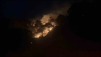 Pınardere’de alevler yeniden yükseldi
