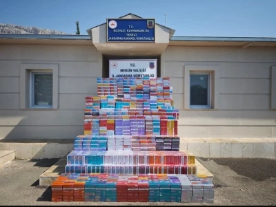 Piyasa değeri 7,5 milyon TL: 700 bin adet elektronik sigara tütünü ele geçirildi
