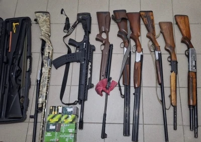 Projektörle tavşan avına jandarmadan operasyon
