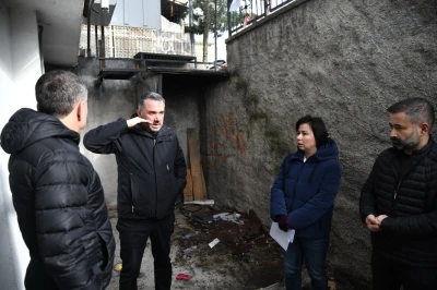 Pursaklar Belediye Başkanı &Ccedil;etin, projeleri yerinde inceliyor
