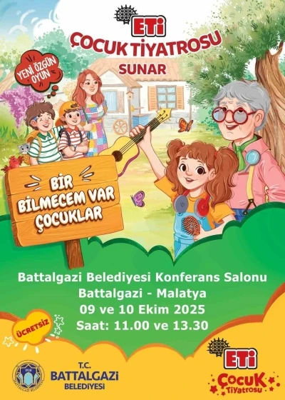 &quot;Bir Bilmecem Var Çocuklar&quot; Battalgazi’de sahnelenecek
