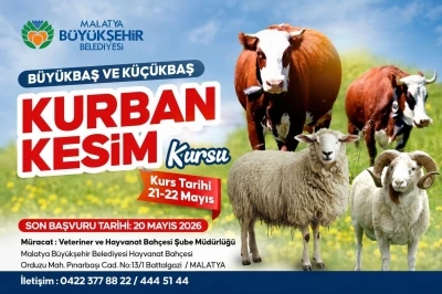"İslami usullere uygun ve g&uuml;venli kurban kesimi" eğitimi verilecek
