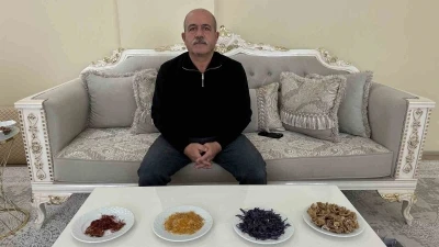 "Yapamazsın" diyenlere inat yetiştirdiği safran ve salebi evinde t&uuml;ketiyor
