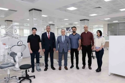 Rekt&ouml;r Altun, Yeni Diş Hastanesi Binası&rsquo;nı inceledi
