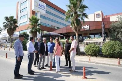 Rekt&ouml;r Kent, AD&Uuml; Hastanesi&rsquo;ndeki otopark &ccedil;alışmalarını inceledi
