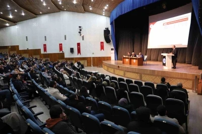 Rekt&ouml;r Prof. Dr. G&ouml;ktaş, akademik personelle bir araya geldi
