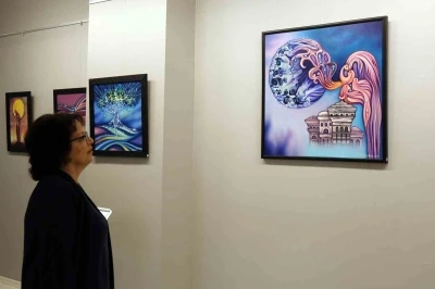 Ressam yüksel SANKO Sanat Galerisi’nde sergi açtı
