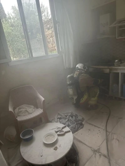 Reyhanlı&rsquo;da ev yangını
