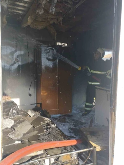 Reyhanlı’da konteyner yangını
