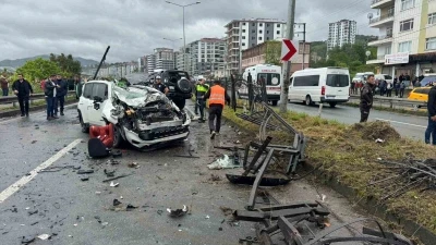 Rize&rsquo;de feci kaza: 1 &ouml;l&uuml;, 7 yaralı

