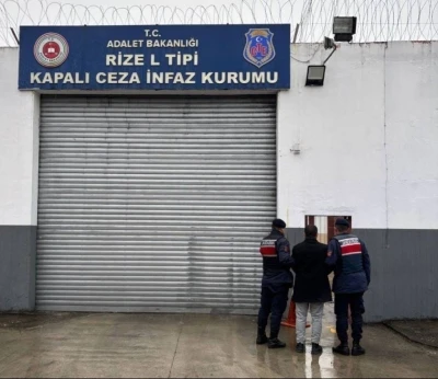Rize&rsquo;de hakkında 5 yıl kesinleşmiş hapis cezası bulunan şahıs yakalandı

