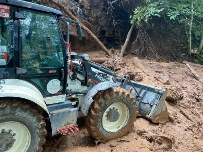 Rize’de şiddetli yağışlar hayatı olumsuz etkiledi

