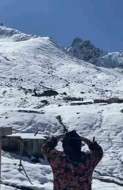 Rize’de yaylalara helikopterle erzak gönderilmeye devam ediliyor
