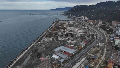 Rize Şehir Hastanesi inşaatı hızla devam ediyor
