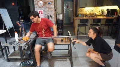 Roma y&ouml;ntemiyle bin 190 derecelik cam sanatı
