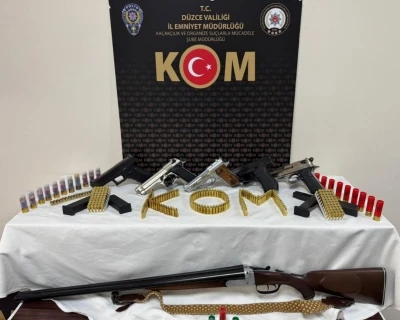 Ruhsatsız silah kullananlara operasyon, 2 gözaltı
