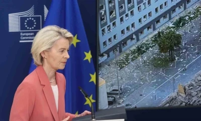 Rusya’nın Kiev’e saldırısında AB binasının yakınına 2 füze isabet etti
