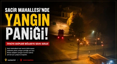Sacir Mahallesi&rsquo;nde Yangın Paniği: İtfaiye Ekipleri B&ouml;lgeye Sevk Edildi