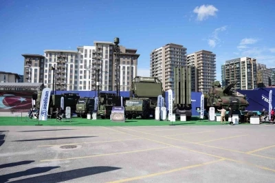 SAHA EXPO&rsquo;daki &ccedil;ok katmanlı sistemler havadan g&ouml;r&uuml;nt&uuml;lendi

