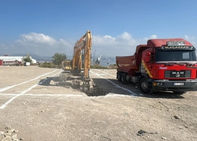 Sahile motorcu eğitim pisti geliyor, ilk kazma vuruldu
