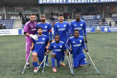 Şahinbey Ampute&rsquo;den farklı galibiyet 7-0
