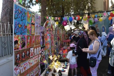 Şahinbeyli miniklerden b&uuml;y&uuml;k sergi
