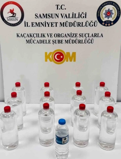 Sahte alkol operasyonu: 12 litre etil alkol ele ge&ccedil;irildi

