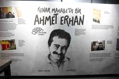 Şair Ahmet Erhan, doğum g&uuml;n&uuml;nde Nil&uuml;fer&rsquo;de &ouml;zel bir sergiyle anıldı
