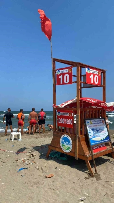 Sakarya sahillerinde denize girmek yasaklandı
