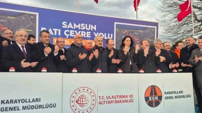 Samsun Batı &Ccedil;evre Yolu&rsquo;nun temeli atıldı

