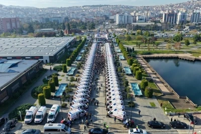 Samsun&rsquo;da 112 ambulansları 2025&rsquo;te 4 milyon kilometre yol yaptı, d&uuml;nyayı 100 kez turladı
