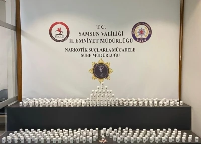 Samsun&rsquo;da 21 bin 500 uyuşturucu hap ele ge&ccedil;irildi
