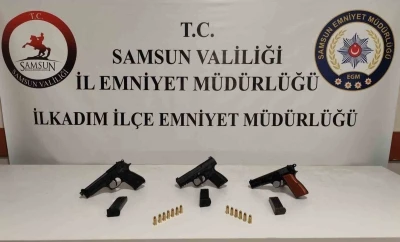 Samsun’da düğünde tabancayla ateş açan 2 kişi yakalandı
