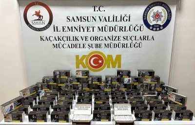 Samsun’da kaçak makaron operasyonu
