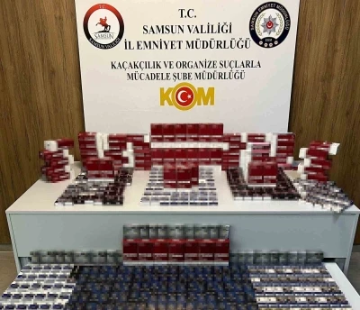 Samsun&rsquo;da ka&ccedil;ak sigara operasyonu: 23 bin 160 makaron ele ge&ccedil;irildi
