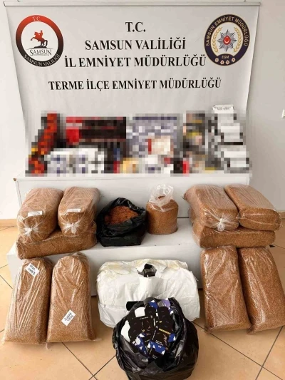 Samsun’da kaçak tütün mamulleri operasyonu
