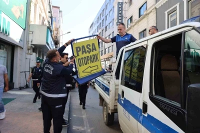 Samsun’da kaldırım işgali ile mücadele
