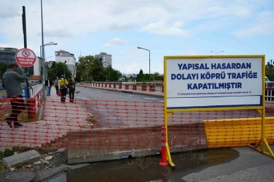 Samsun’da köprü kapatıldı: &quot;Ayaklarda korozyon var&quot;
