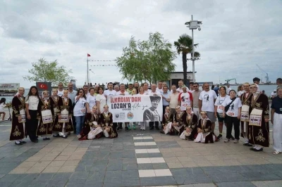 Samsun&rsquo;da Lozan&rsquo;ın 103. yılında Ata&rsquo;ya Saygı Koşusu d&uuml;zenlendi
