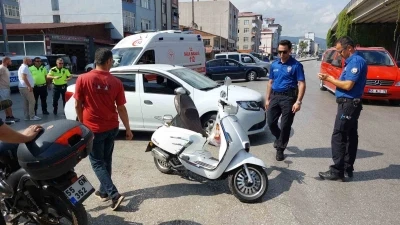 Samsun’da otomobil ile motosiklet çarpıştı: 1 yaralı
