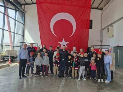 Samsun’da özel öğrencilere itfaiye eğitimi
