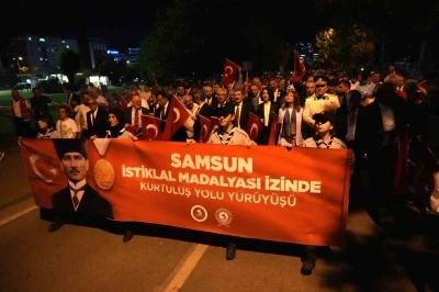 Samsun’da &quot;İstiklal Madalyası İzinde Kurtuluş Yolu Yürüyüşü&quot;
