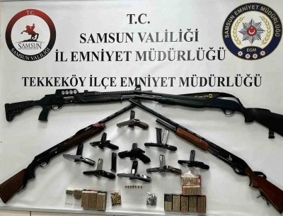 Samsun&rsquo;da ruhsatsız silah operasyonu

